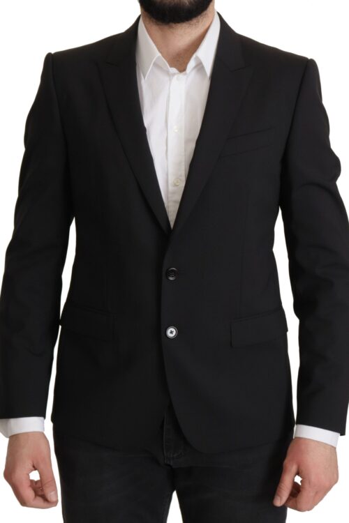 Dolce & Gabbana Elegant Slim Fit Black Blazer Jacket