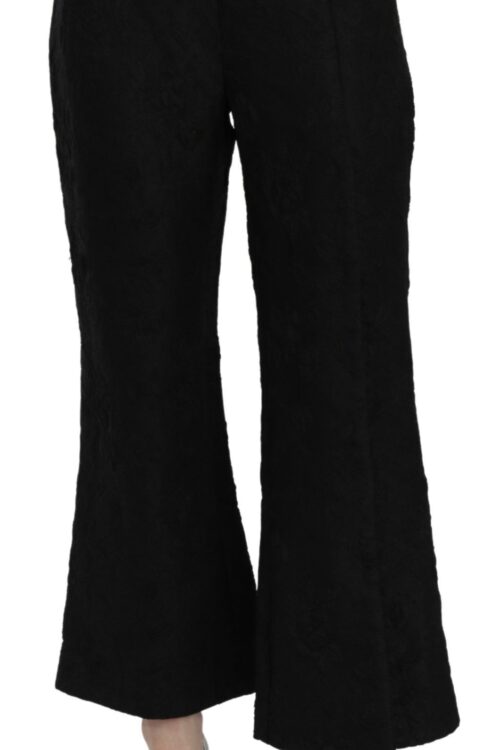 Dolce & Gabbana Chic High Waist Flared Cropped Pants