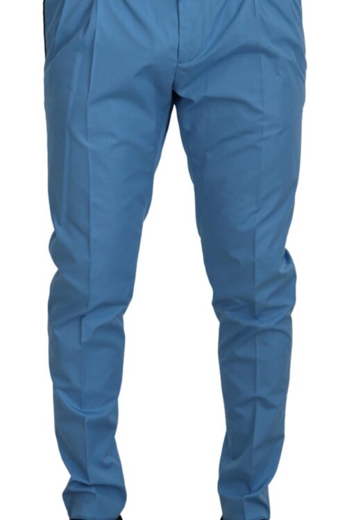 Dolce & Gabbana Elegant Slim Fit Chinos – Indulge in Italian Luxury