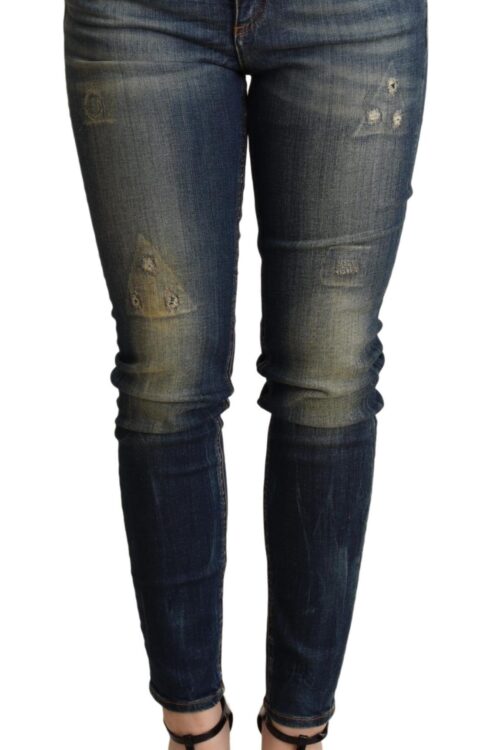 Dolce & Gabbana Elegant Slim-Fit Dark Blue Skinny Jeans