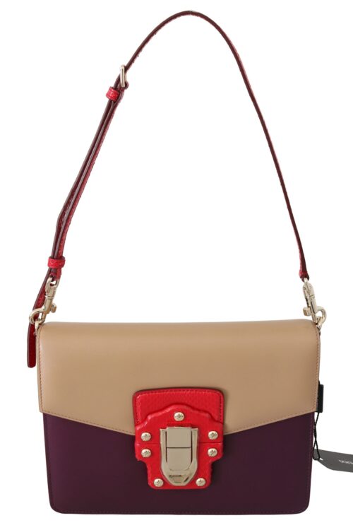 Dolce & Gabbana Exquisite LUCIA Leather Shoulder Bag