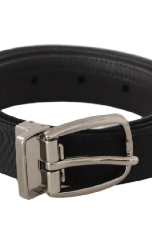 Dolce & Gabbana Elegant Black Leather Designer Belt