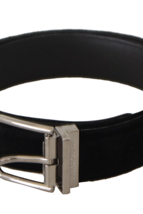 Dolce & Gabbana Sophisticated Velvet Leather Belt