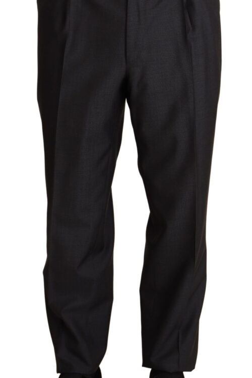 Dolce & Gabbana Elegant Gray Skinny Dress Trousers