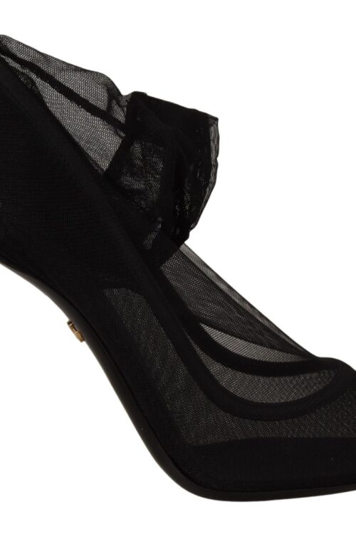 Dolce & Gabbana Elegant Black Stretch Socks Boots