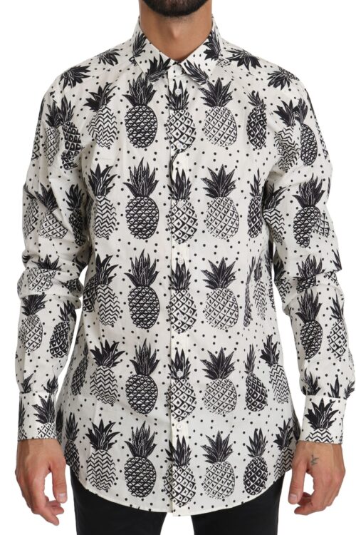 Dolce & Gabbana Elegant White Cotton Casual Shirt