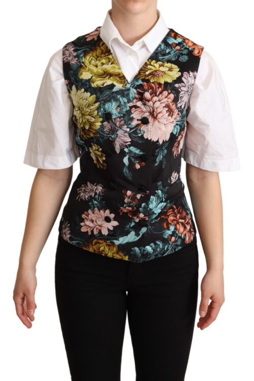 Dolce & Gabbana Exquisite Floral Jacquard Waistcoat