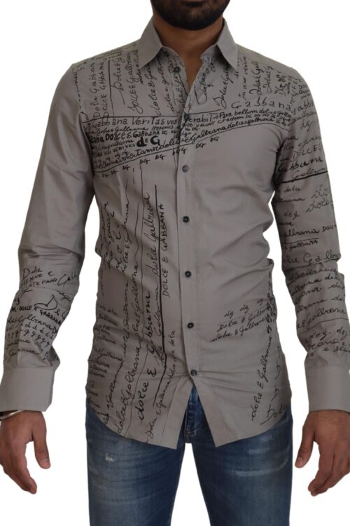 Dolce & Gabbana Elegant Slim Fit Cotton Dress Shirt