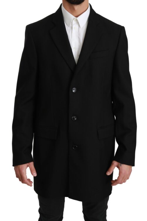 Dolce & Gabbana Elegant Black Wool Formal Blazer