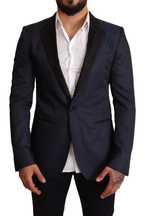 Dolce & Gabbana Elegant Blue Slim Fit Martini Blazer