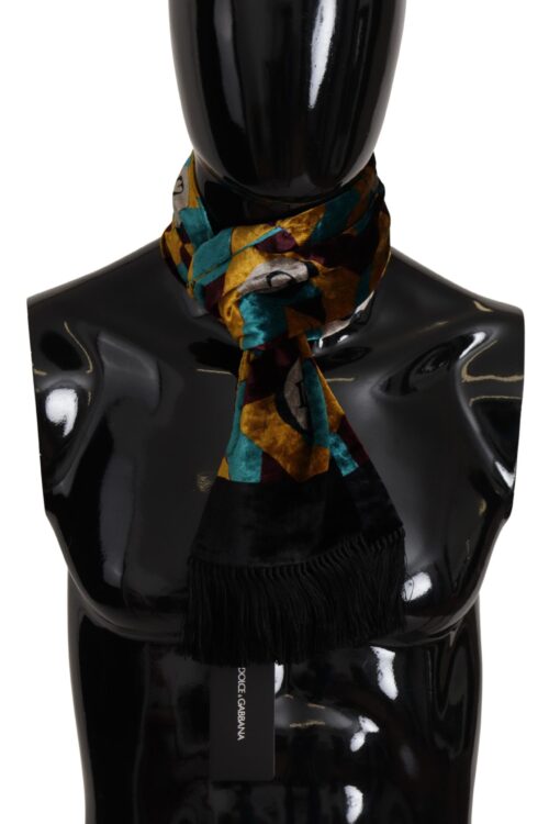 Dolce & Gabbana Elegant Multicolor Silk Blend Men’s Scarf