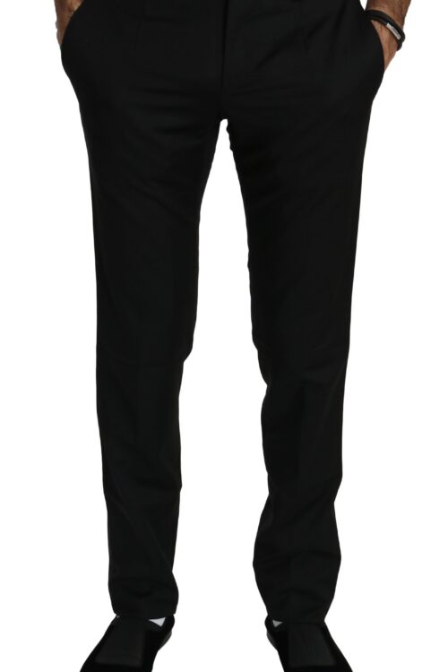 Dolce & Gabbana Elegant Black Wool Dress Pants
