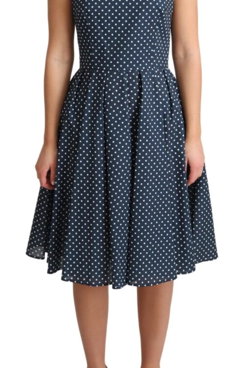 Dolce & Gabbana Polka Dot Sleeveless A-Line Dress