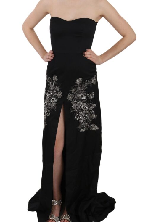 John Richmond Enchanting Black Maxi Flare Dress