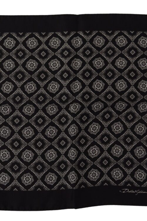 Dolce & Gabbana Elegant Geometric Silk Square Scarf