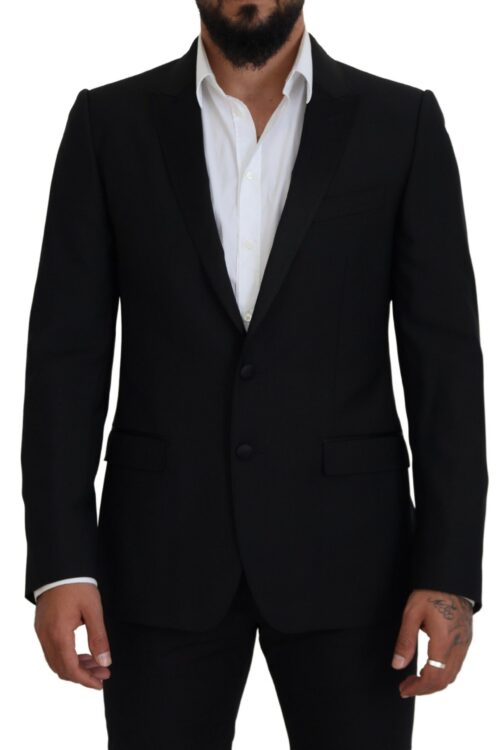 Dolce & Gabbana Elegant Martini Black Formal Blazer