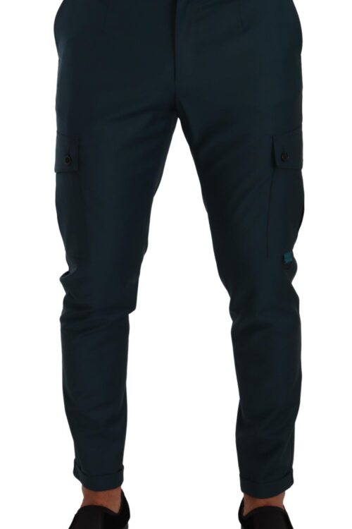 Dolce & Gabbana Chic Skinny Cargo Wool Pants
