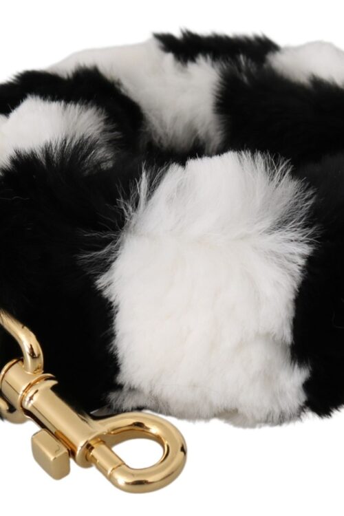Dolce & Gabbana Elegant Fur Shoulder Strap Accessory