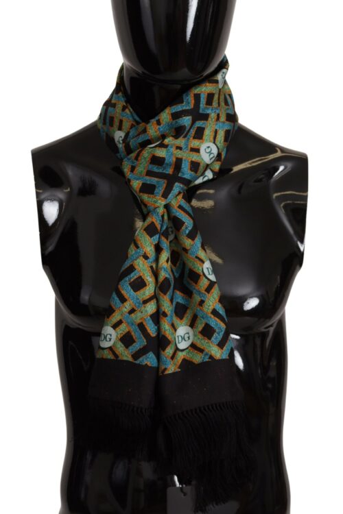 Dolce & Gabbana Elegant Multicolor Silk Men’s Scarf