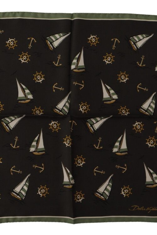 Dolce & Gabbana Elegant Multicolor Silk Men’s Square Scarf