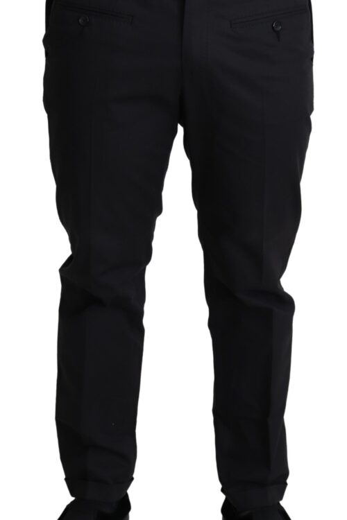 Dolce & Gabbana Elegant Black Stretch Cotton Trousers