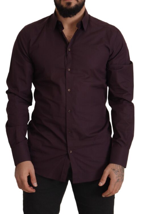 Dolce & Gabbana Regal Purple Slim Fit Dress Shirt