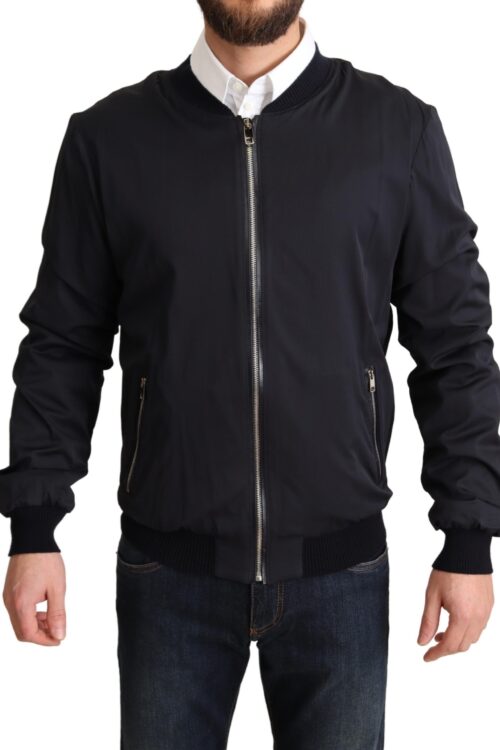 Dolce & Gabbana Elegant Silk Blend Bomber Jacket
