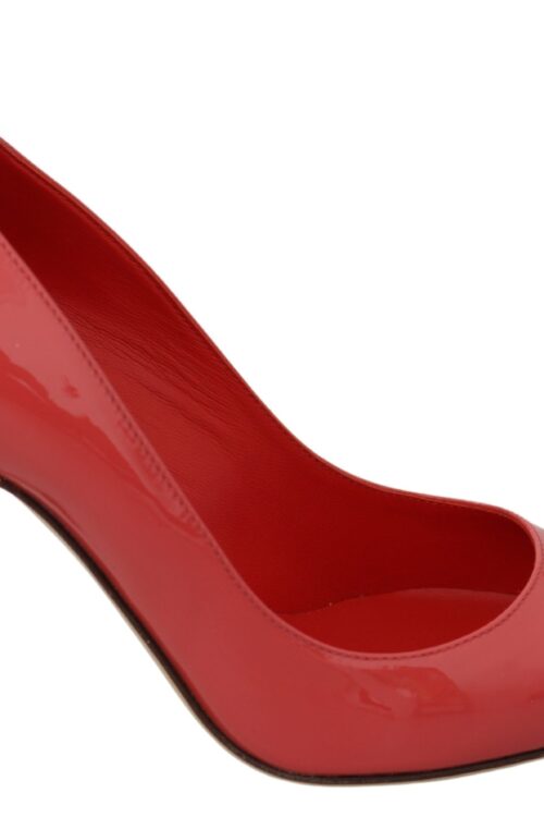 Dolce & Gabbana Elegant Dark Pink Patent Leather Pumps