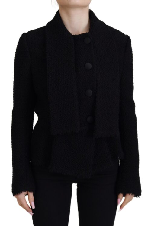Dolce & Gabbana Elegant Double Breasted Wool-Silk Jacket