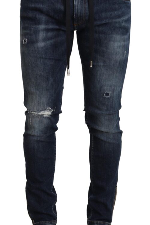 Dolce & Gabbana Elegant Dark Blue Skinny Jeans