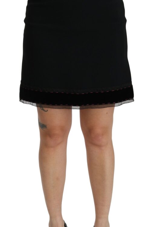 Dolce & Gabbana Elegant High-Waist Black Skirt