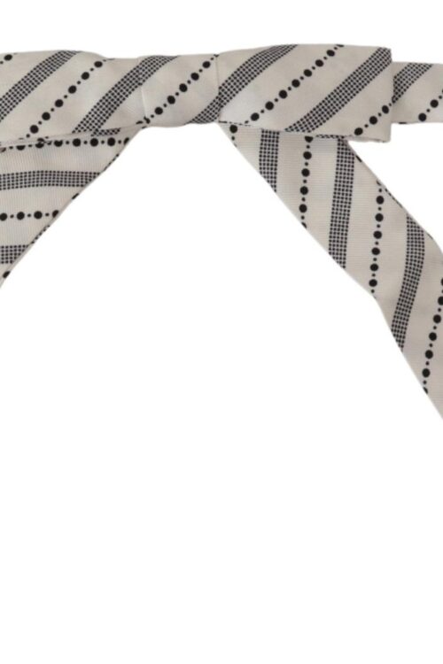 Dolce & Gabbana Chic Polka Dot Silk Bow Tie