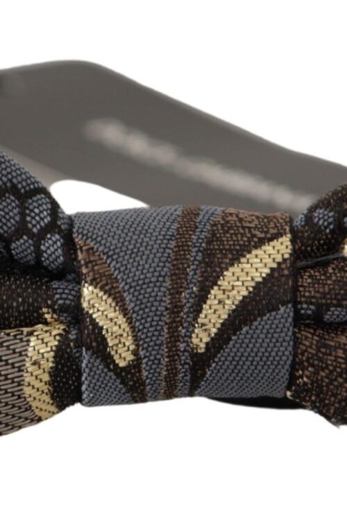 Dolce & Gabbana Elegant Multicolor Silk Bow Tie
