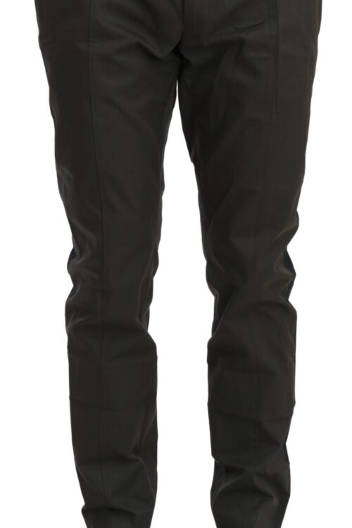 Dolce & Gabbana Elegant Slim Fit Striped Casual Pants