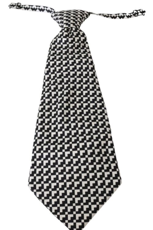 Dolce & Gabbana Elegant Black Patterned Silk Tie