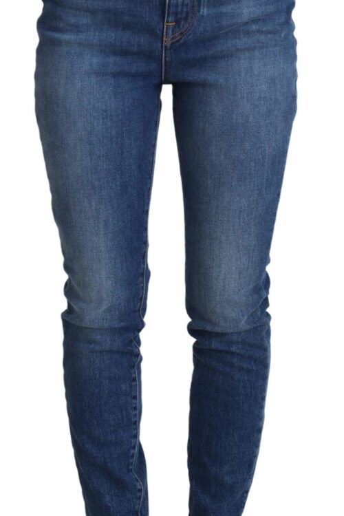 Dolce & Gabbana Elegant Blue Denim Pants – Tailored Fit
