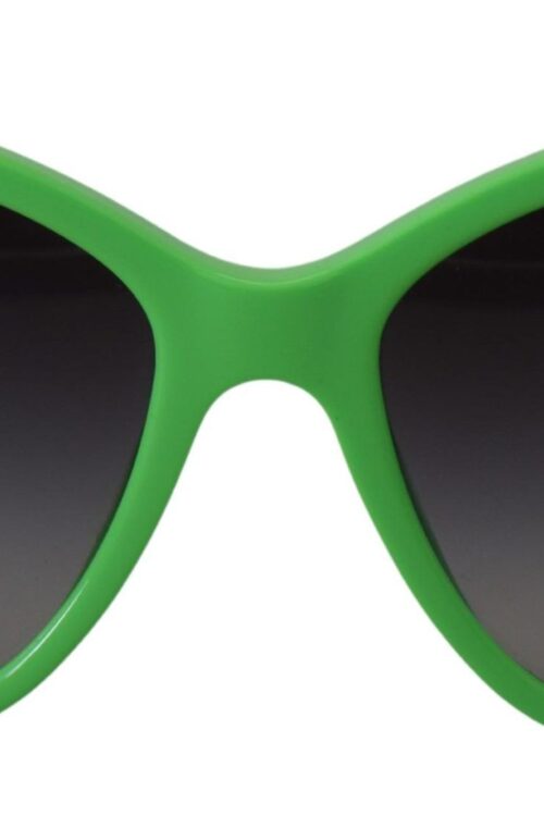 Dolce & Gabbana Chic Green Acetate Round Sunglasses