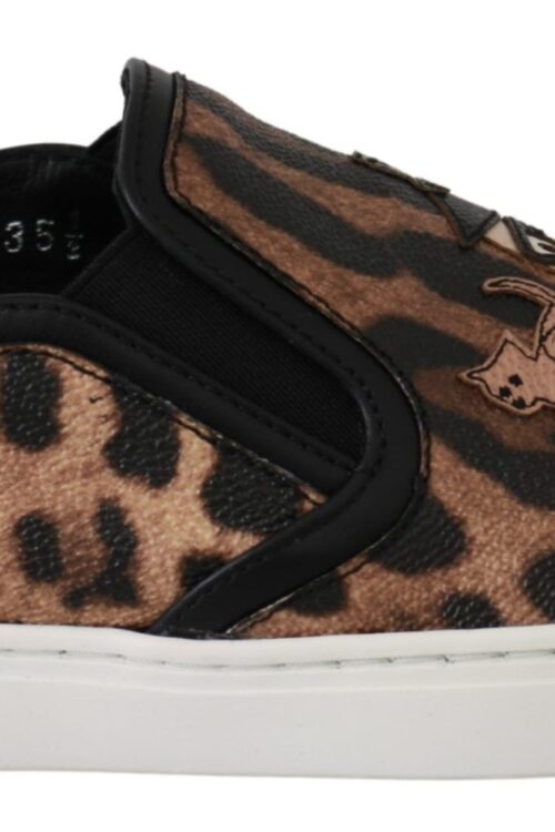 Dolce & Gabbana Chic Leopard Print Loafers for Elegant Comfort