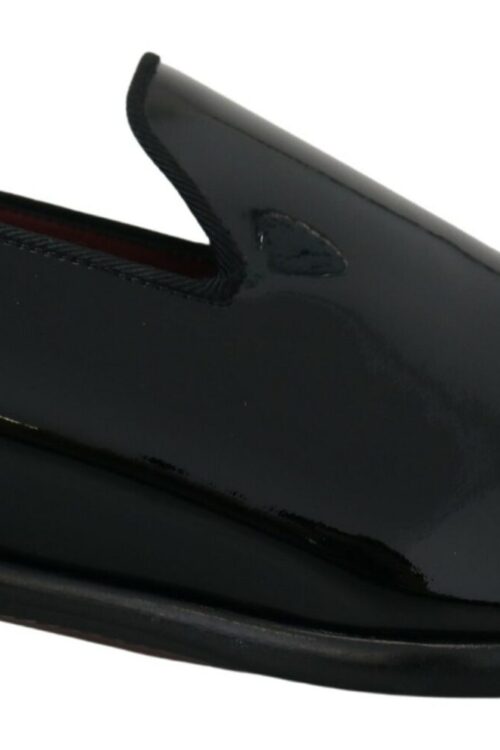 Dolce & Gabbana Sleek Black Patent Loafers