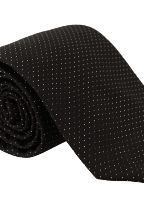 Dolce & Gabbana Elegant Polka Dot Silk Bow Tie