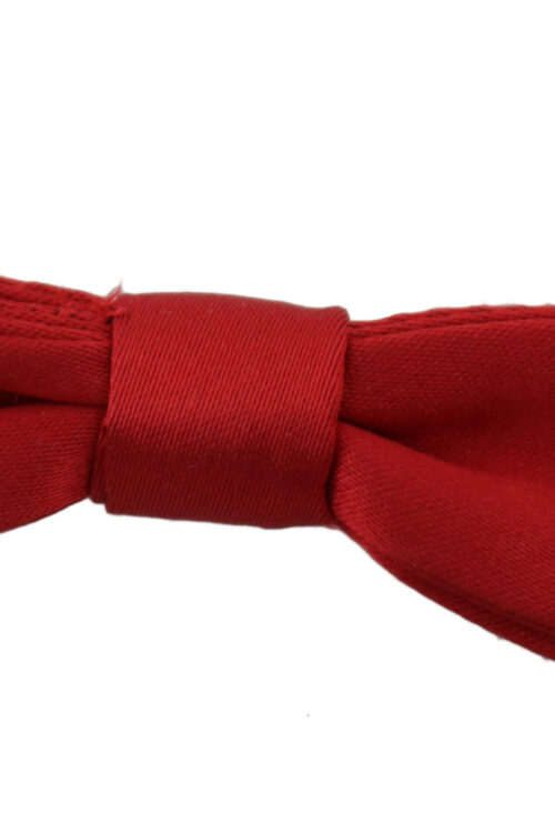 Dolce & Gabbana Elegant Red Silk Bow Tie
