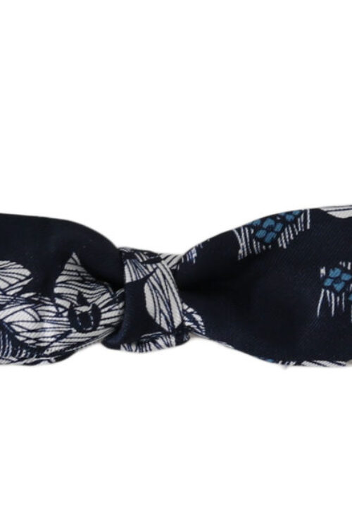 Dolce & Gabbana Elegant Navy Silk Bow Tie
