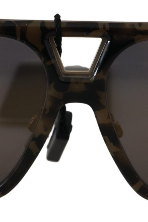 Dolce & Gabbana Chic Aviator Mirrored Brown Sunglasses