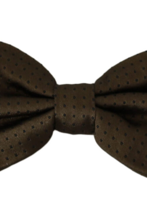 Dolce & Gabbana Elegant Silk Polka Dot Bow Tie