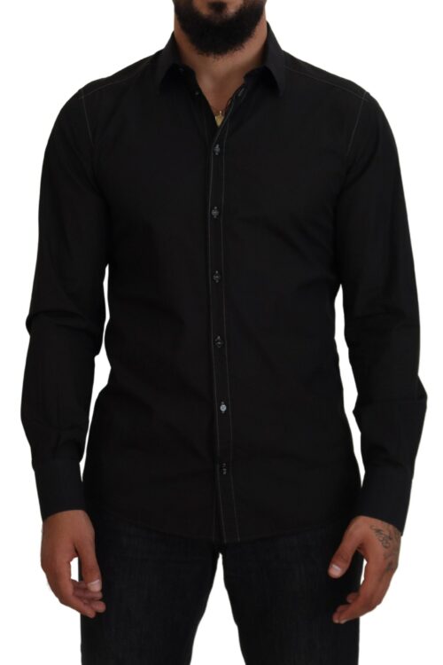 Dolce & Gabbana Elegant Black Formal Cotton Shirt