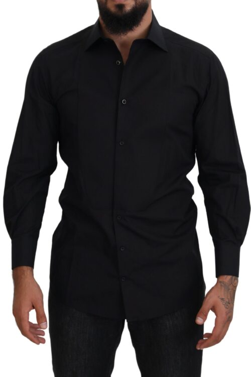 Dolce & Gabbana Elegant Black Formal Long Sleeve Shirt