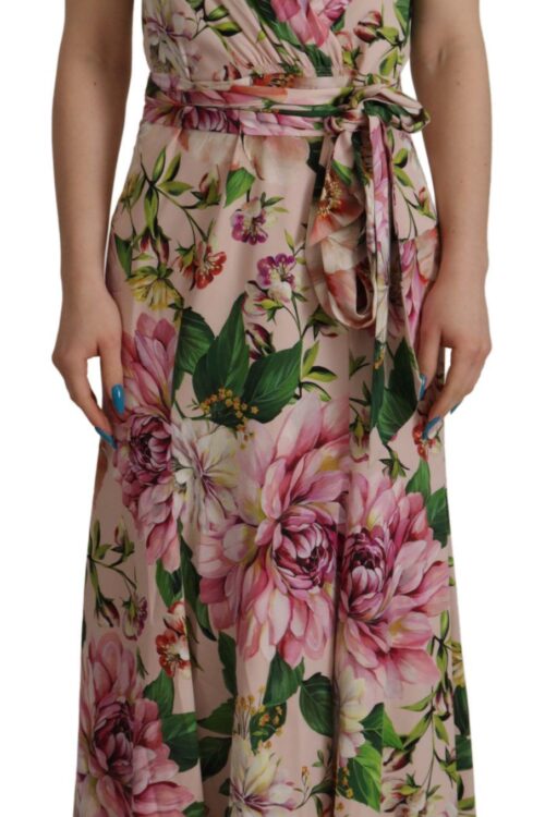 Dolce & Gabbana Elegant Floral Silk Wrap Dress