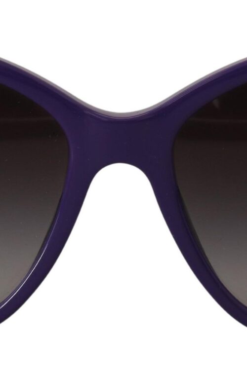 Dolce & Gabbana Elegant Violet Round Sunglasses for Women