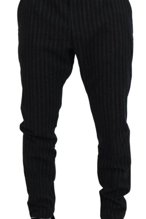 Dolce & Gabbana Elegant Striped Chino Dress Pants