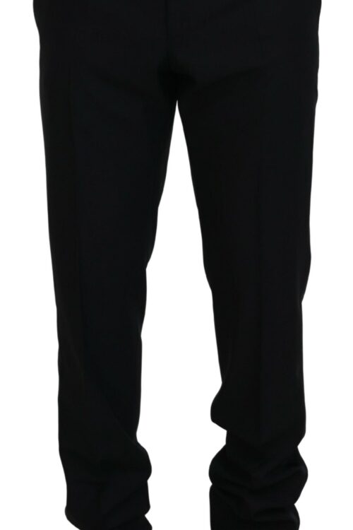 Dolce & Gabbana Elegant Slim Fit Black Dress Trousers